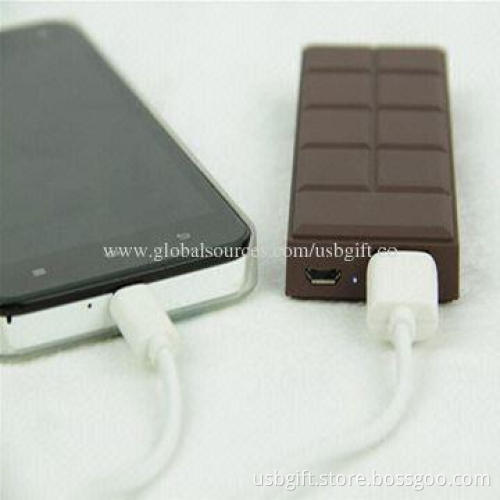 2,600mAh Power Bank Charger, Chocolate Portable External Battery Charger for Galaxy s3/s4